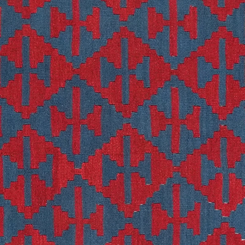 Kelim Gashgai · Handgewebt – Blau, 184x123 cm