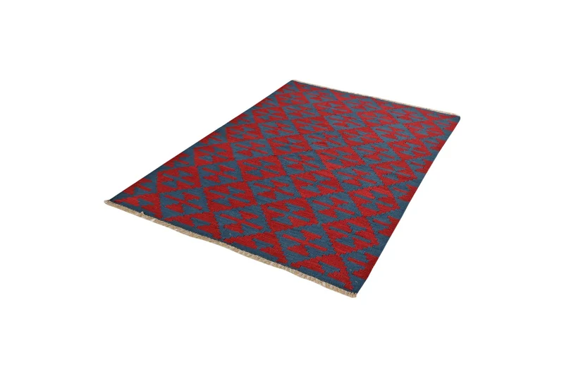 Kelim Gashgai · Handgewebt – Blau, 184x123 cm