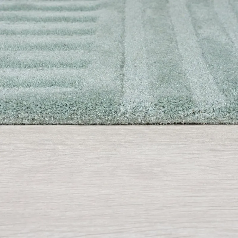 Moderner Teppich - Solacio Zen Blau Grün