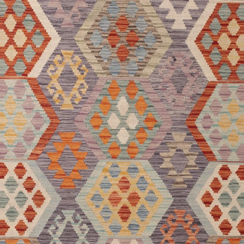 Kelim Teppich - Splash - 245 x 340 cm - bunt