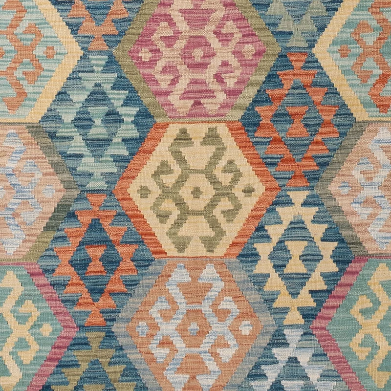 Kelim Maimene Teppich 237x345cm - bunt
