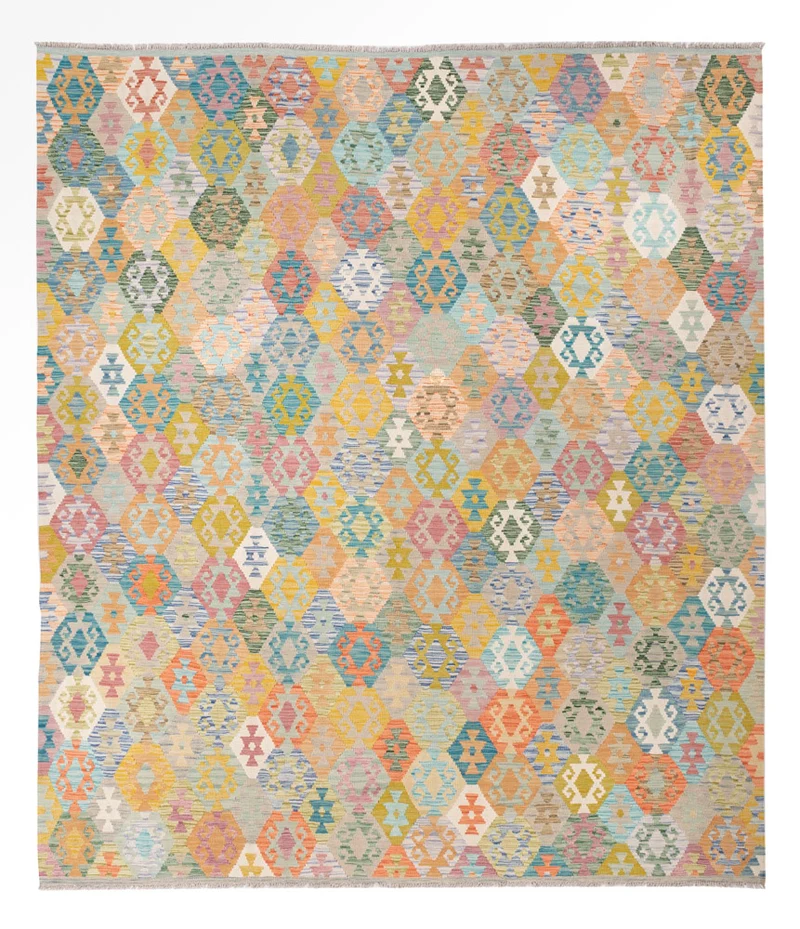 Kelim Maimene Teppich 264x307cm - bunt
