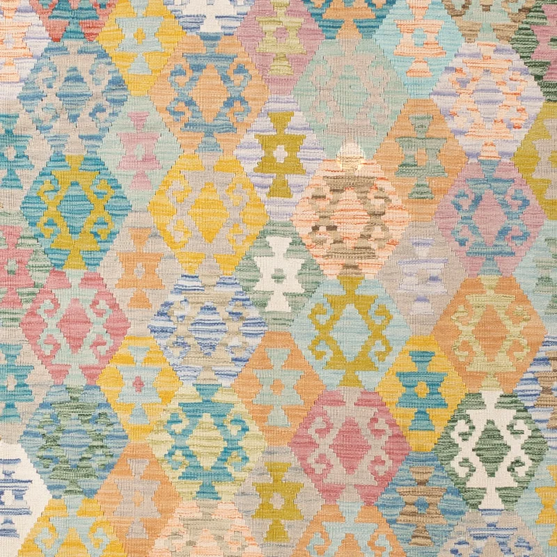 Kelim Maimene Teppich 264x307cm - bunt