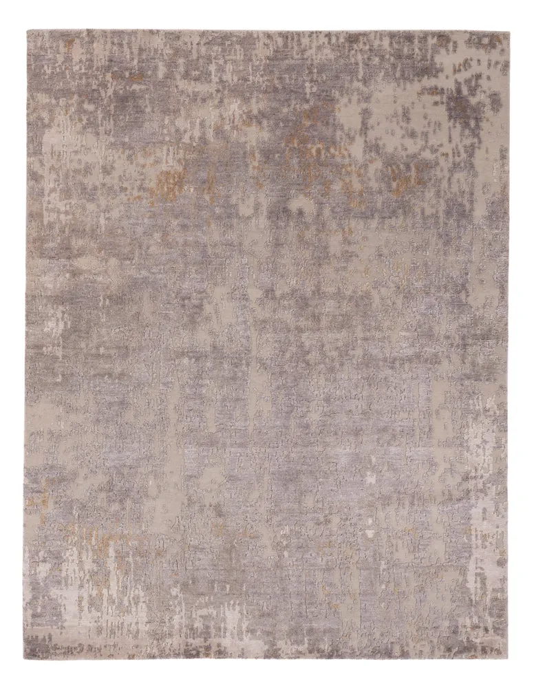 Designer Teppich 154x197cm - silber