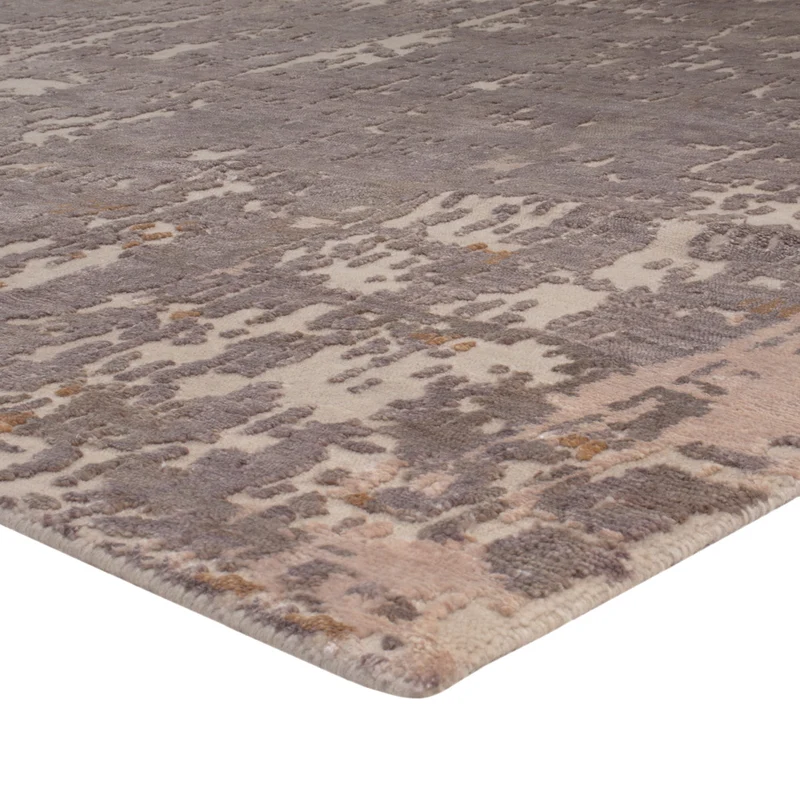 Designer Teppich 154x197cm - silber