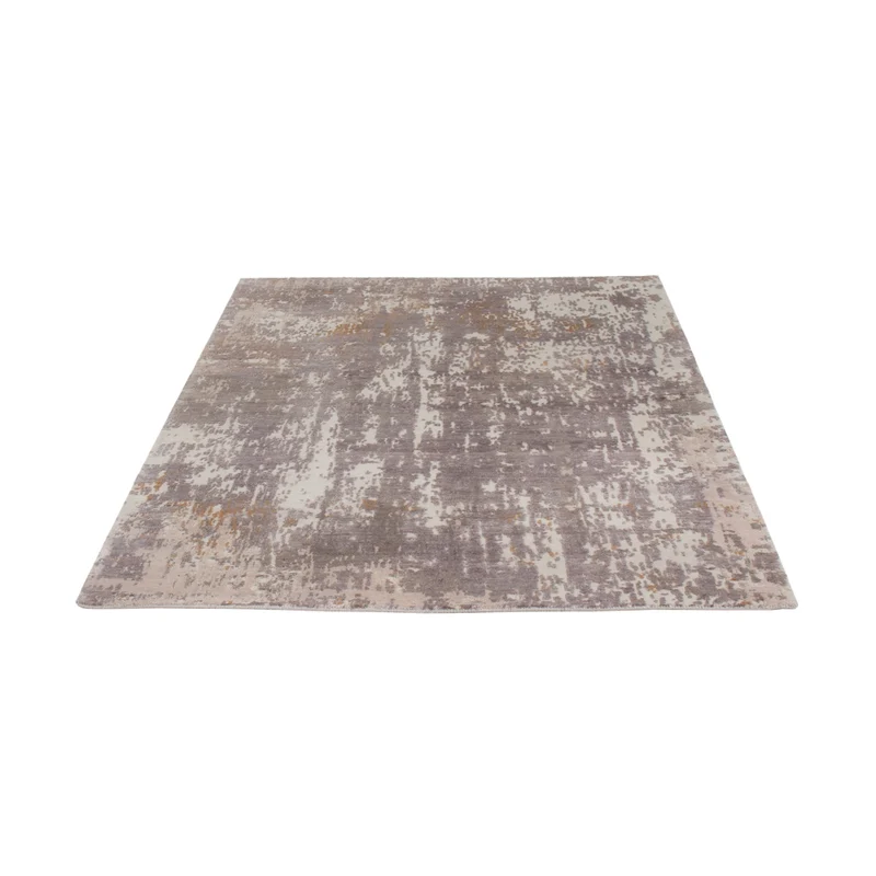Designer Teppich 154x197cm - silber