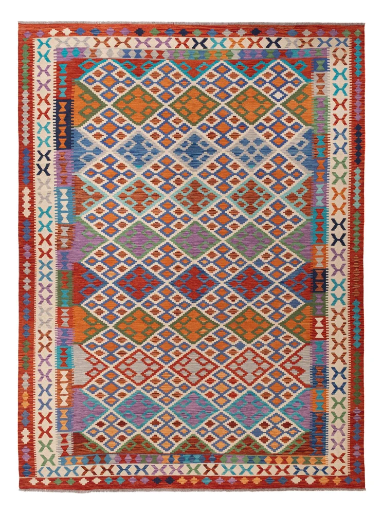 Kelim Maimene Teppich 249x348cm - bunt