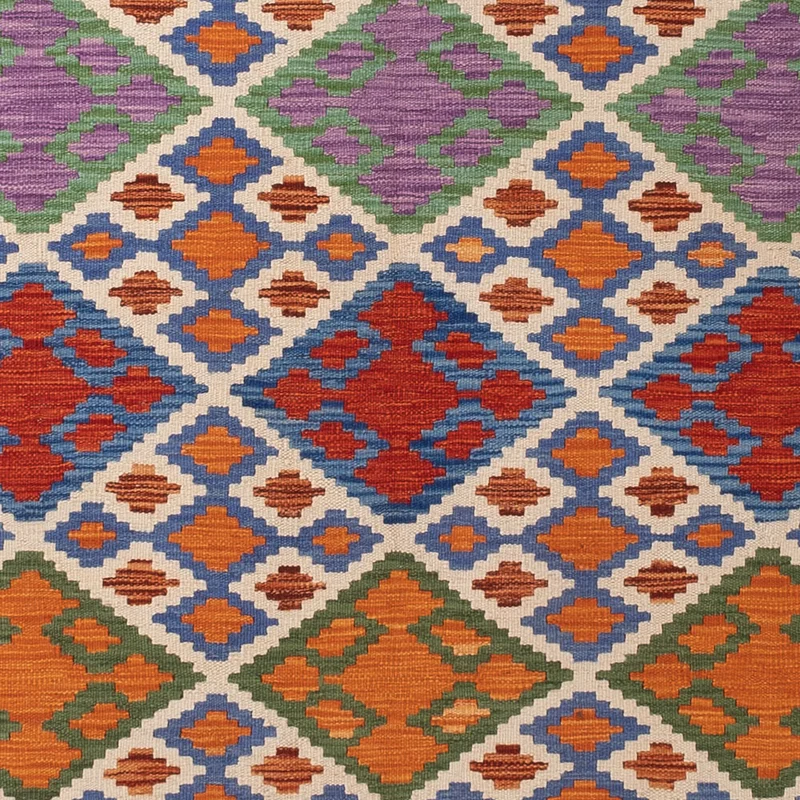 Kelim Maimene Teppich 249x348cm - bunt