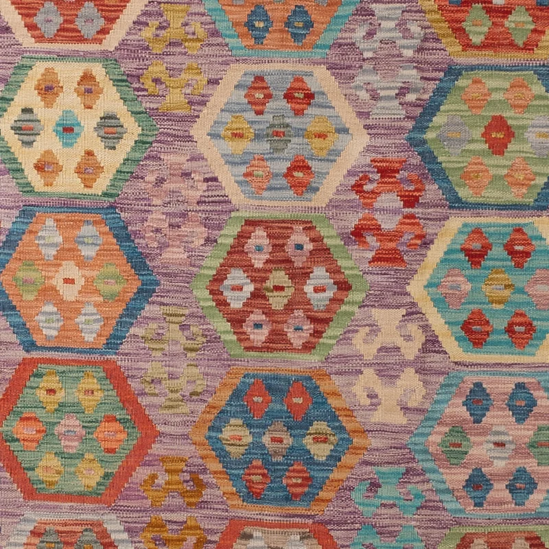 Kelim Maimene Teppich 257x335cm - bunt