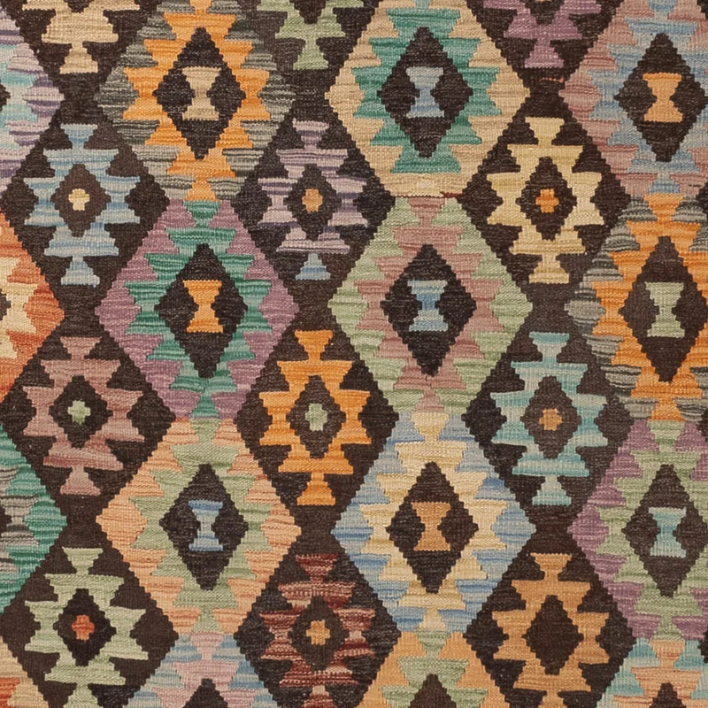 Kelim Maimene Teppich 245x347cm - bunt