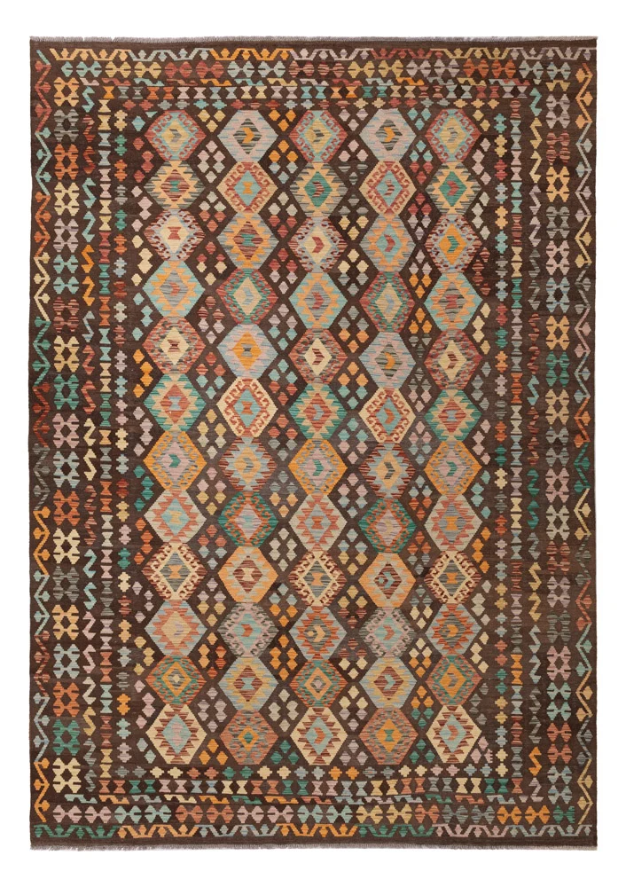 Kelim Maimene Teppich 244x351cm - bunt