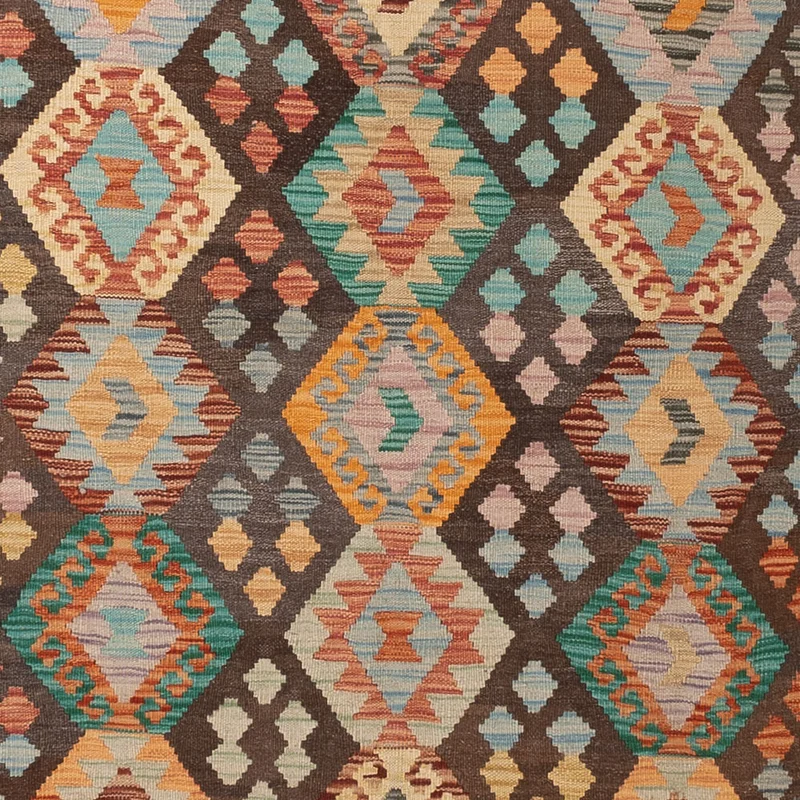 Kelim Maimene Teppich 244x351cm - bunt