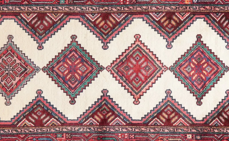 Zagheh · Handgeknüpft – Beige, 322x86 cm