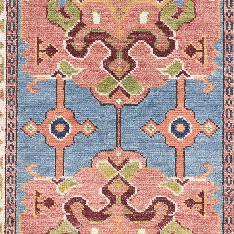 Kazak Teppich 78x296cm - Orientteppich - blau