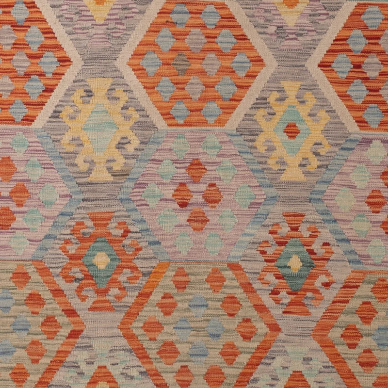 Kelim Teppich - Splash - 251 x 337 cm - bunt