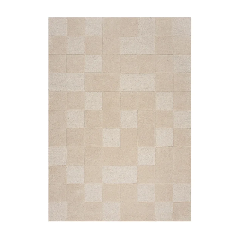 Moderner Teppich - Mozo Checkerboard Beige