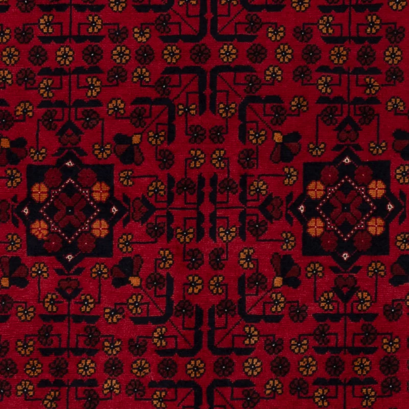 Afghan Teppich 100x147cm - Orientteppich - rot