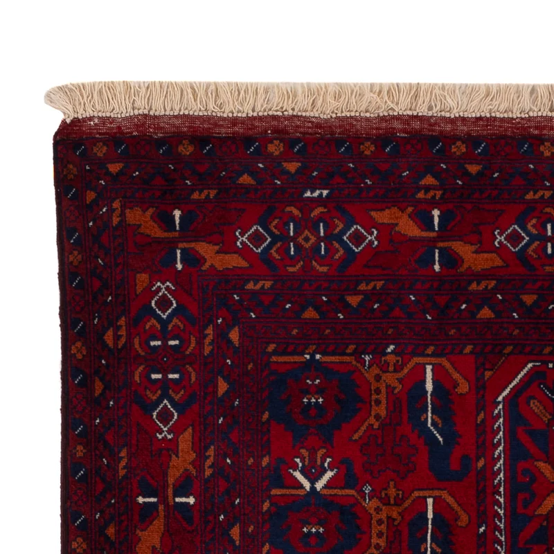 Afghan Teppich 99x147cm - Orientteppich - rot