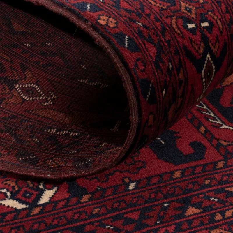 Afghan Teppich 99x147cm - Orientteppich - rot