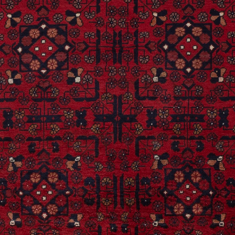 Afghan Teppich 100x147cm - Orientteppich - rot