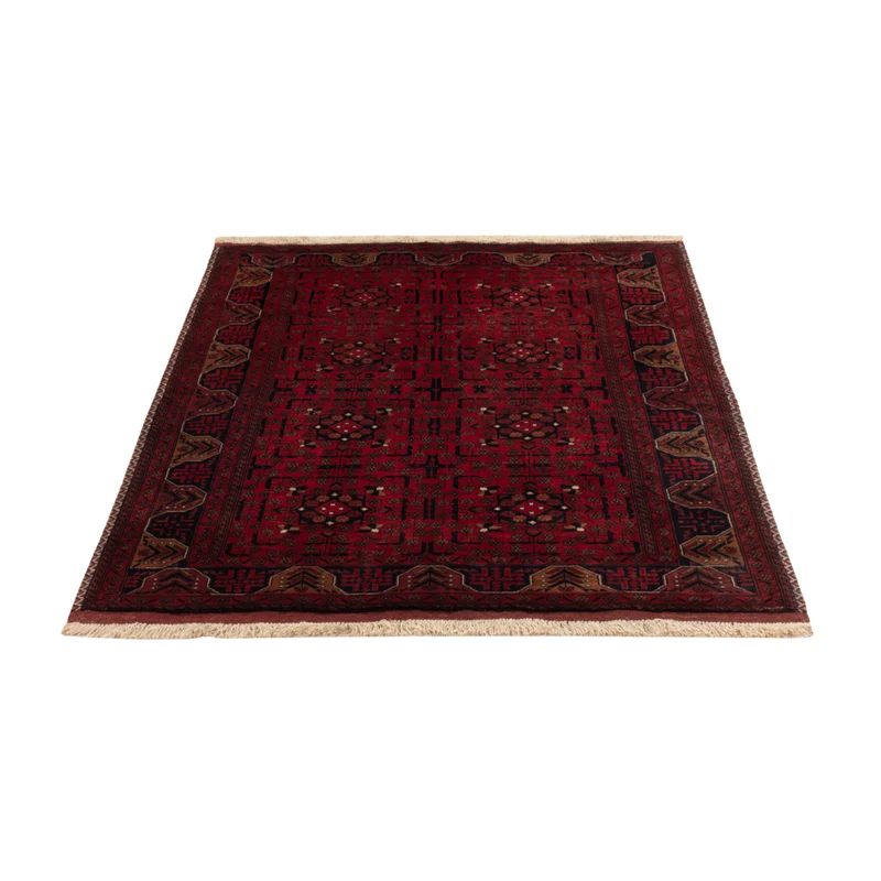 Afghan Teppich 100x147cm - Orientteppich - rot