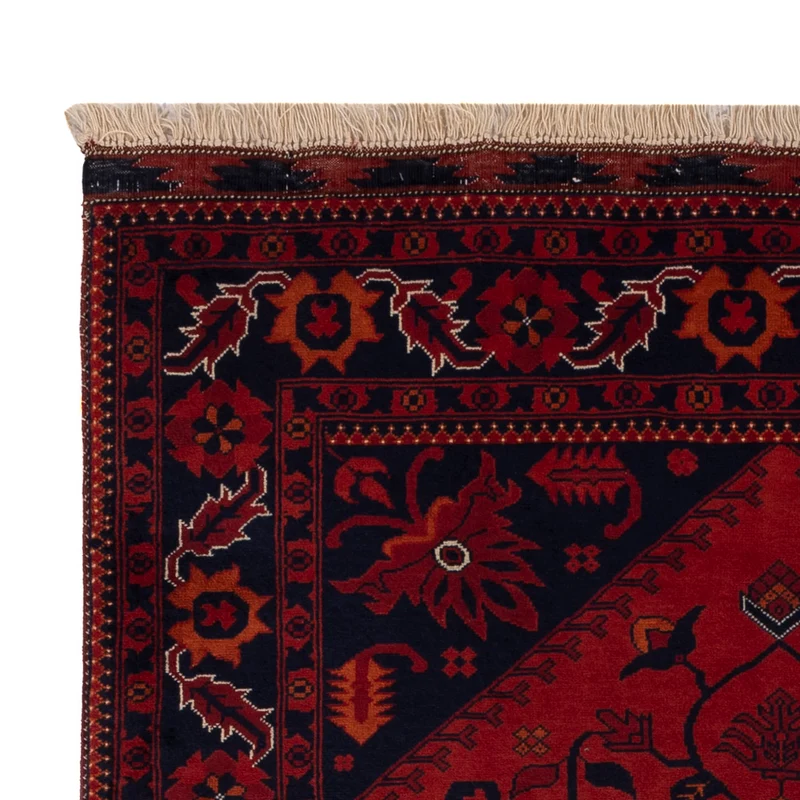 Afghan Teppich 97x150cm - Orientteppich - rot