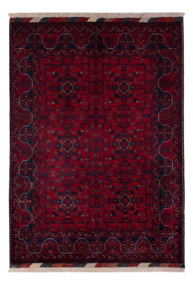 Afghan Teppich 101x147cm - Orientteppich - rot