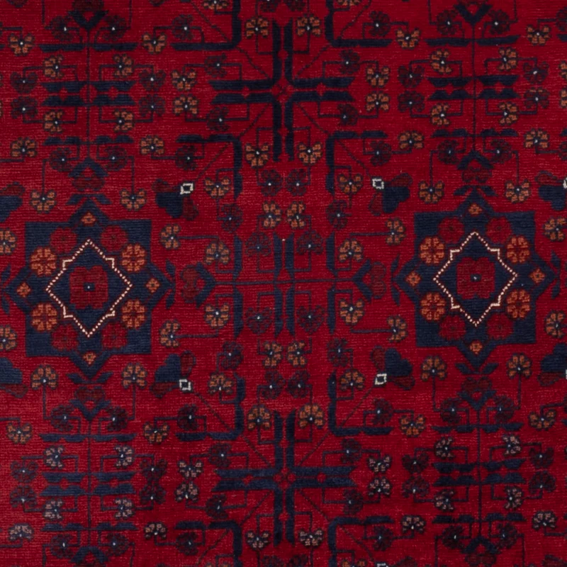 Afghan Teppich 101x147cm - Orientteppich - rot
