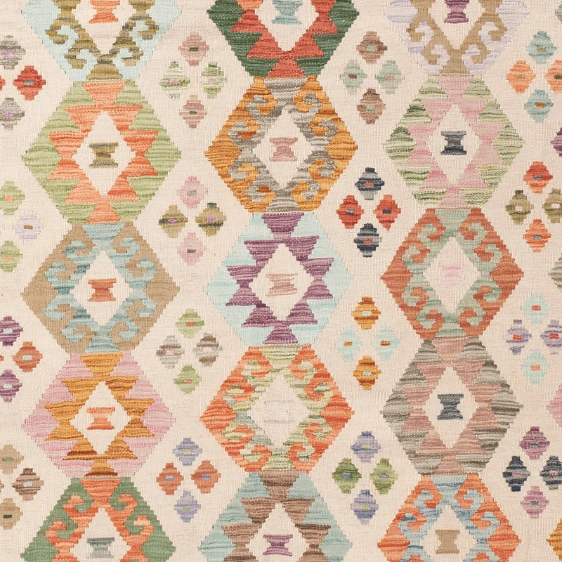 Kelim Maimene Teppich 252x290cm - bunt