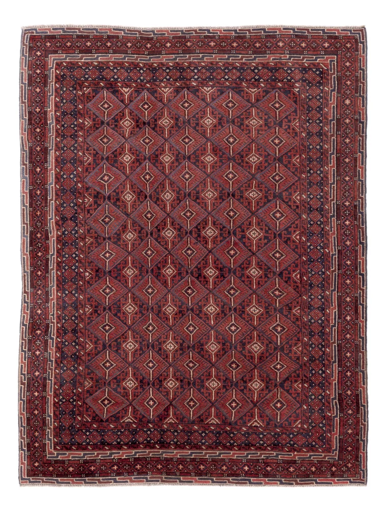 Kelim Afghan Teppich 147x194cm - mehrfarbig