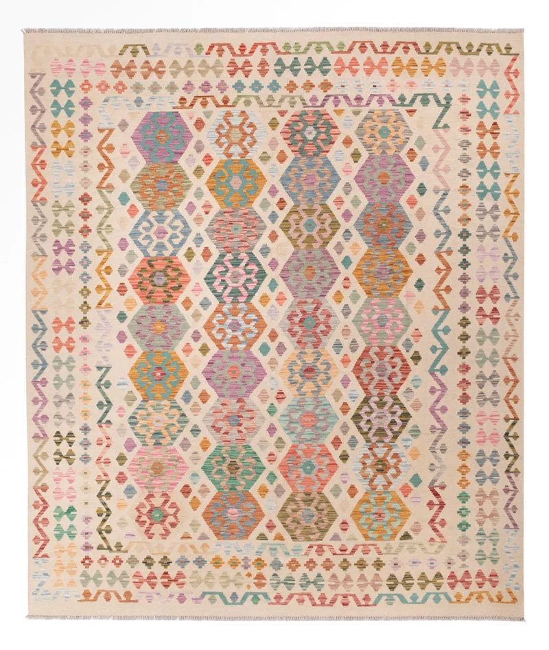 Kelim Maimene Teppich 250x287cm - bunt