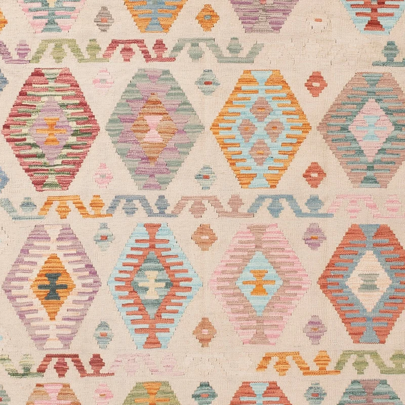 Kelim Maimene Teppich 239x296cm - bunt