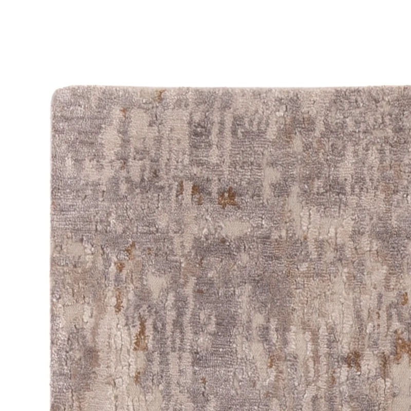 Designer Teppich 85x300cm - silber