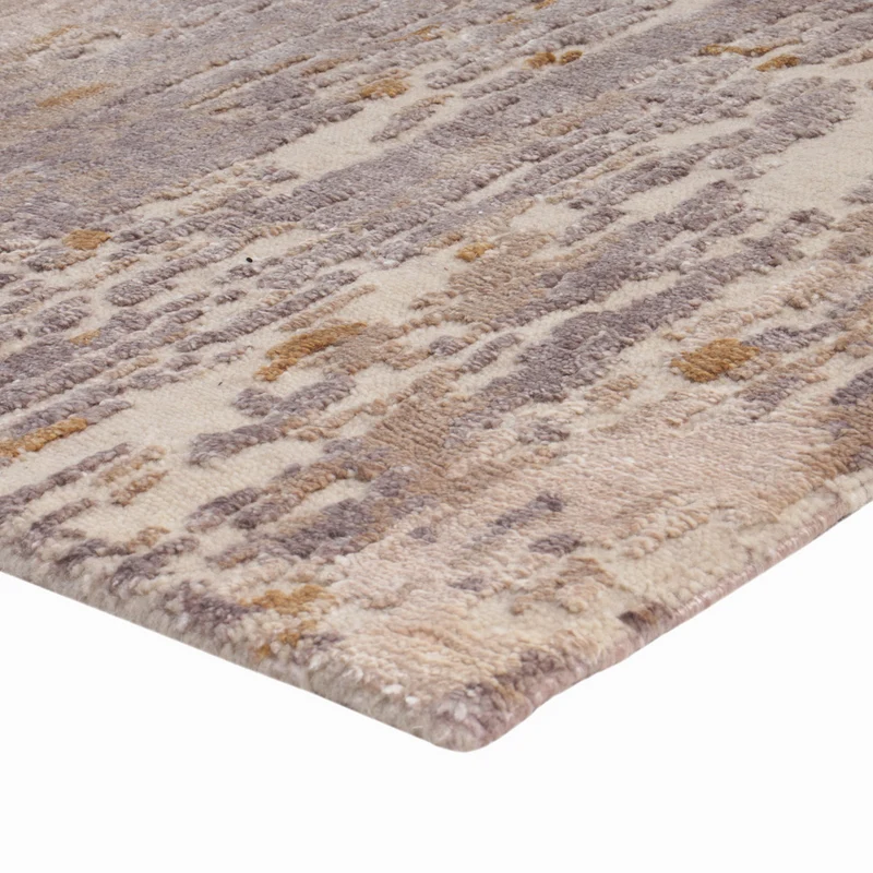 Designer Teppich 85x300cm - silber