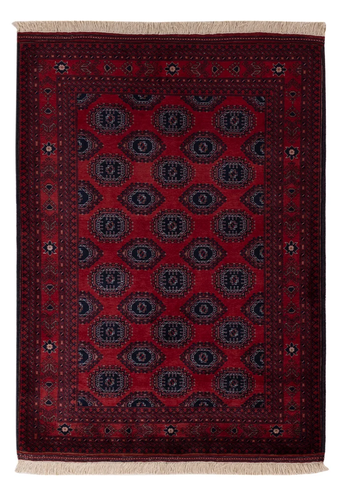 Afghan Teppich 103x146cm - Orientteppich - rot