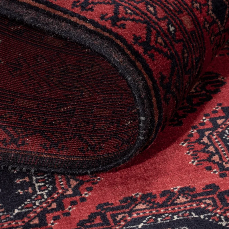 Afghan Teppich 103x146cm - Orientteppich - rot