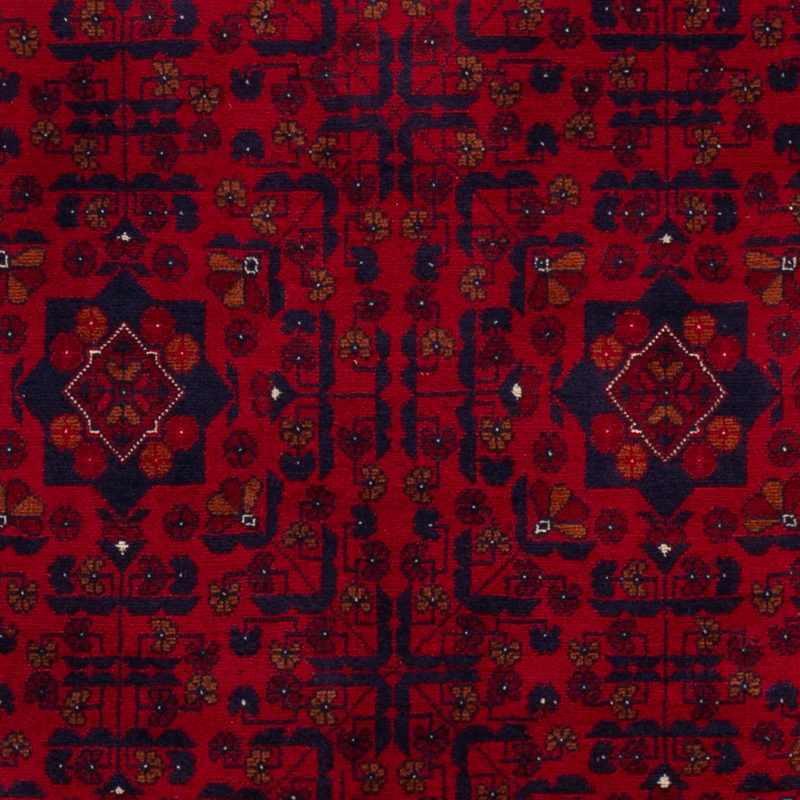 Afghan Teppich 105x147cm - Orientteppich - rot