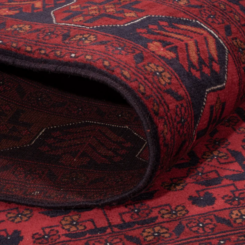Afghan Teppich 105x147cm - Orientteppich - rot