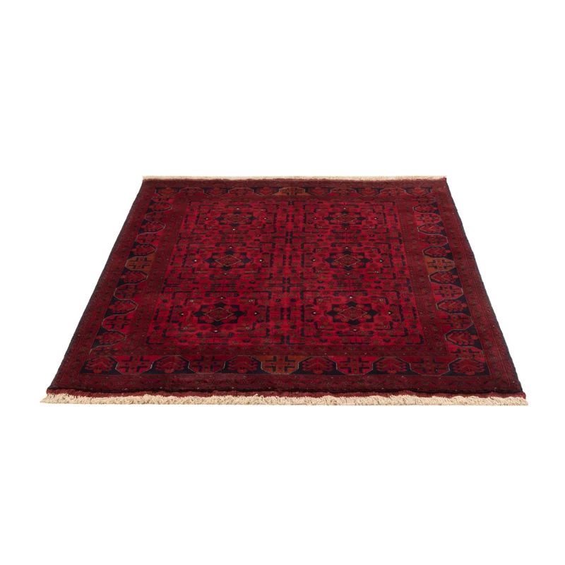 Afghan Teppich 105x147cm - Orientteppich - rot