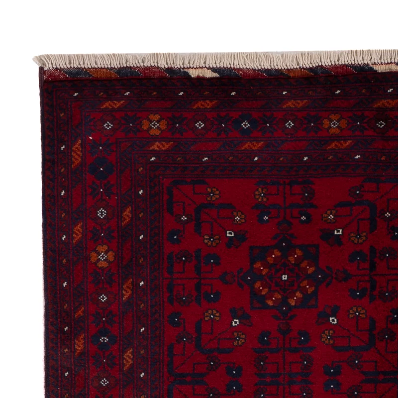 Afghan Teppich 100x144cm - Orientteppich - rot