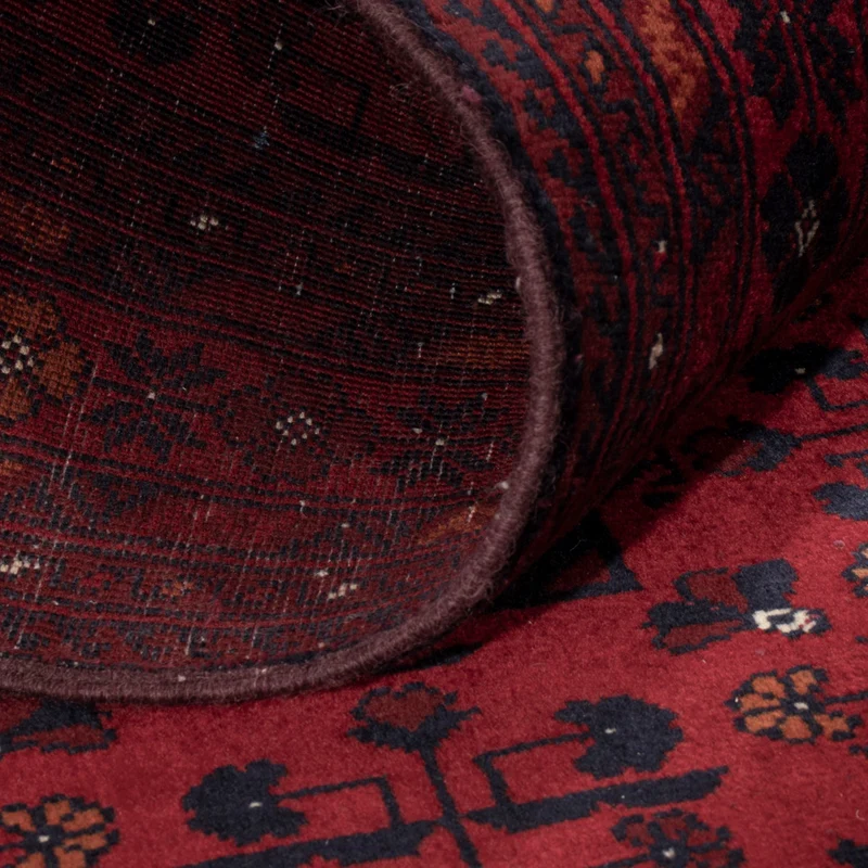 Afghan Teppich 100x144cm - Orientteppich - rot