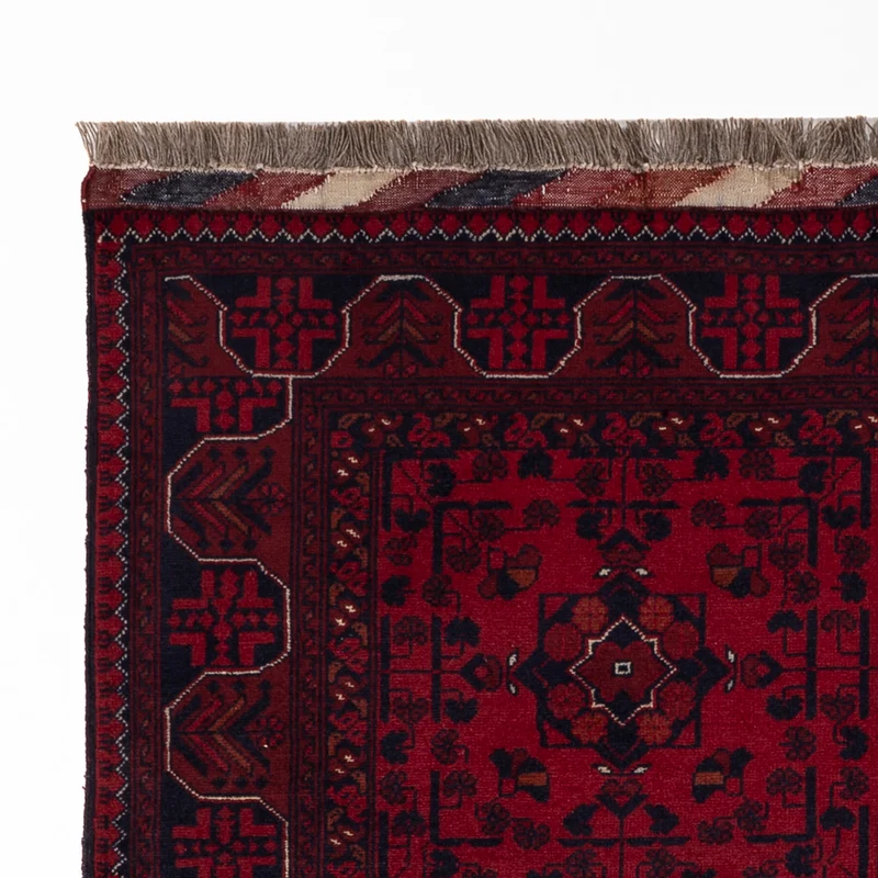 Afghan Teppich 102x146cm - Orientteppich - rot