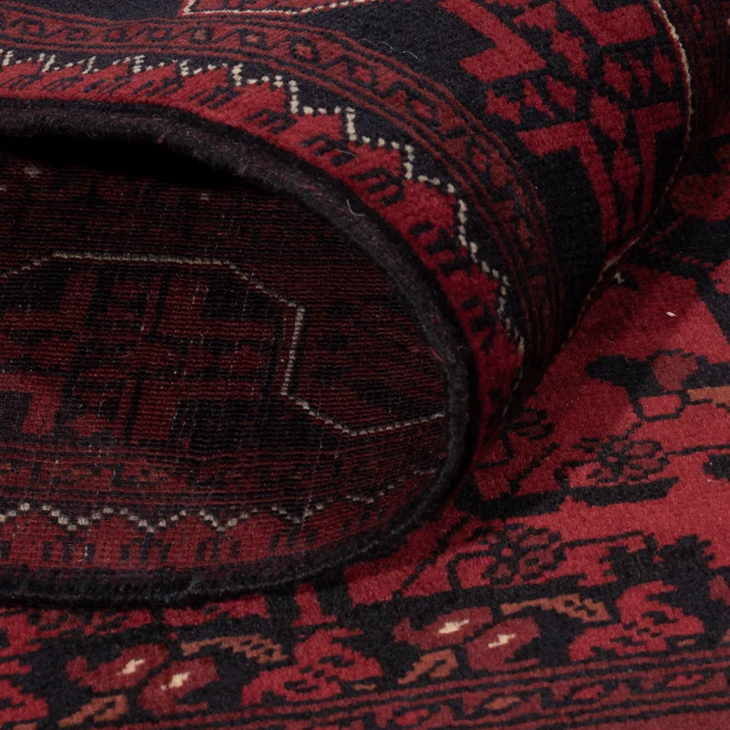 Afghan Teppich 102x146cm - Orientteppich - rot