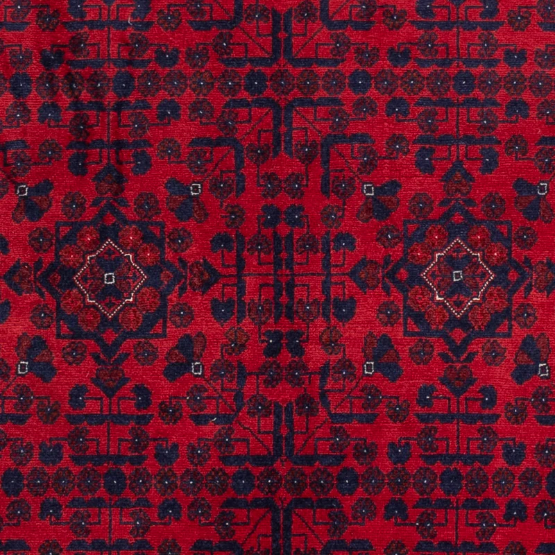Afghan Teppich 102x146cm - Orientteppich - rot