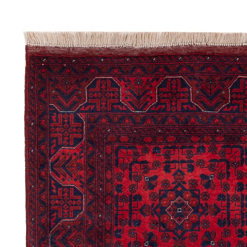 Afghan Teppich 102x146cm - Orientteppich - rot