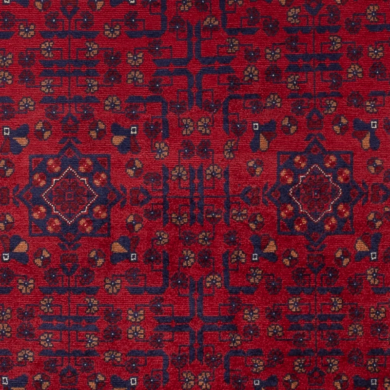 Afghan Teppich 102x147cm - Orientteppich - rot