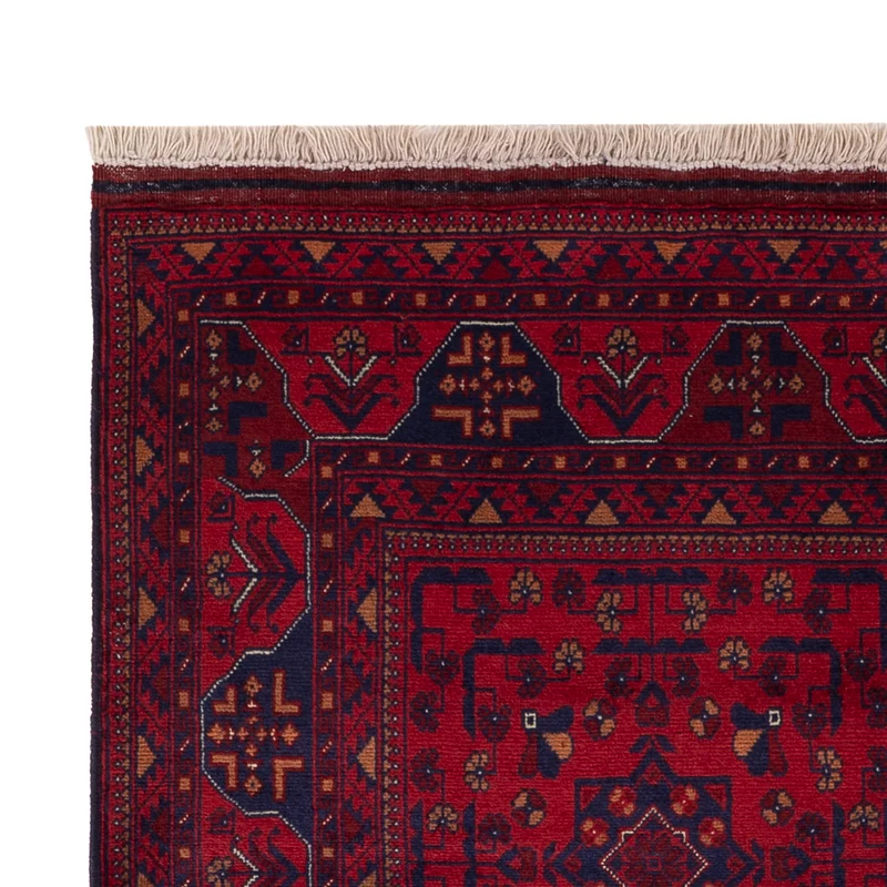 Afghan Teppich 102x147cm - Orientteppich - rot