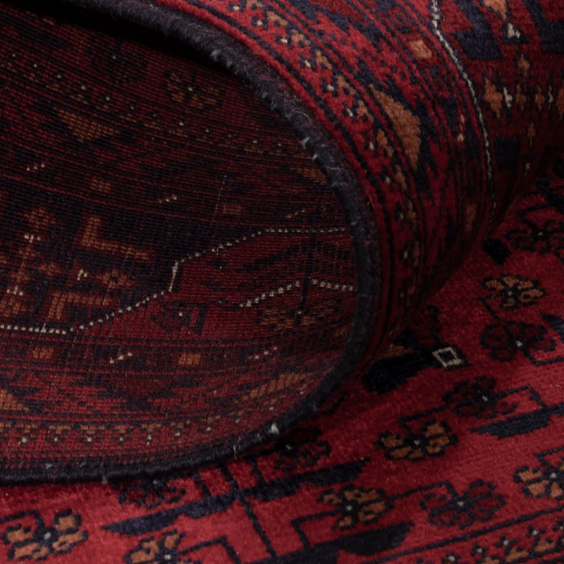 Afghan Teppich 102x147cm - Orientteppich - rot
