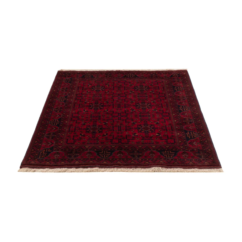 Afghan Teppich 102x147cm - Orientteppich - rot