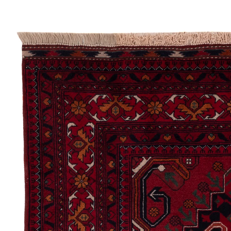 Afghan Teppich 99x149cm - Orientteppich - rot